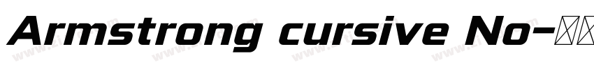 Armstrong cursive No字体转换